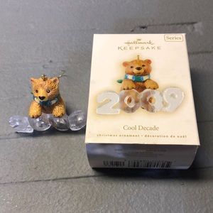 2009 Hallmark Bear “Cool Decade” Keepsake Ornament. 10th In Series.